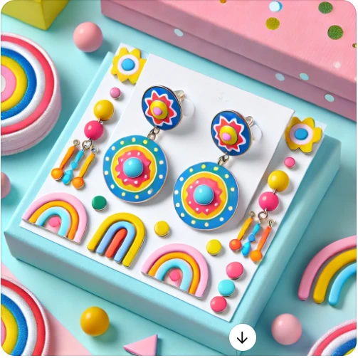 TwinkleEars creates fun and colorful earrings for kids, blending safety and style with vibrant designs